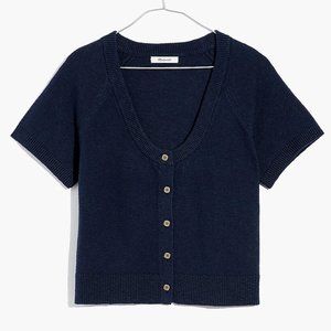NWT Madewell Linden Scoop Sweater Tee - Baltic Blue XS
